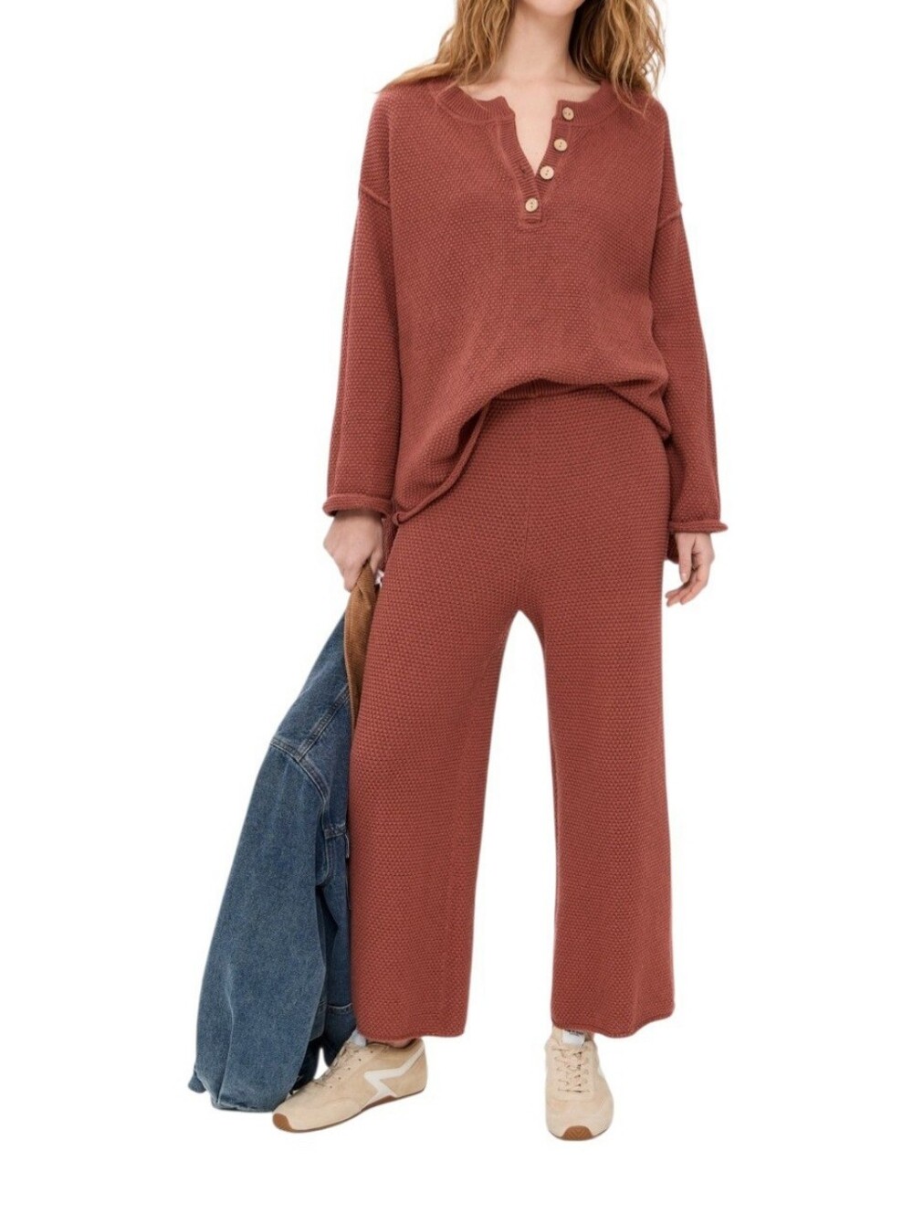 Free People Beach Day Sweater Pants Boho XS